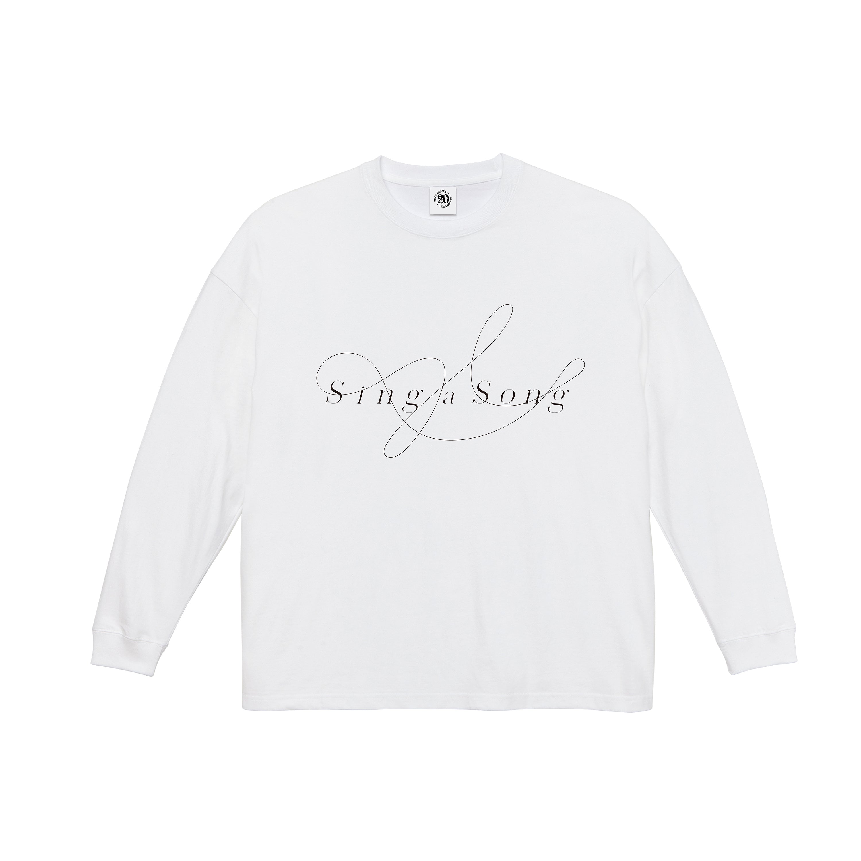 Sing a Song – Oversized Long Sleeve T-shirt (White)