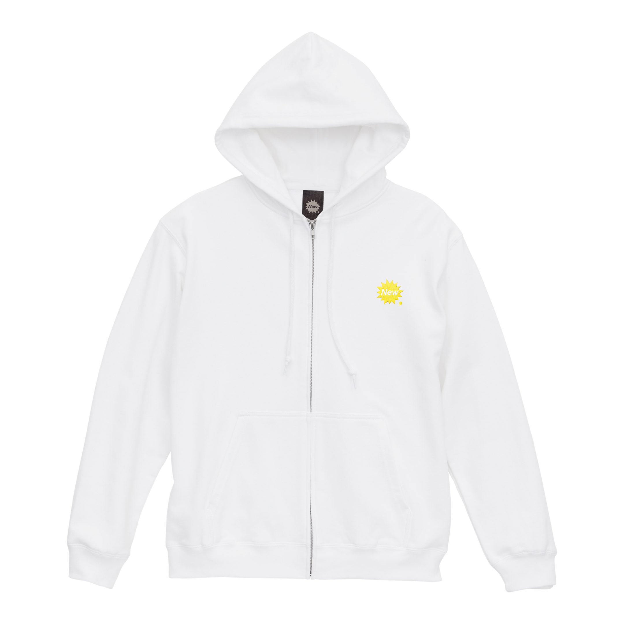 New me, — Zip-Up Hoodie (White)