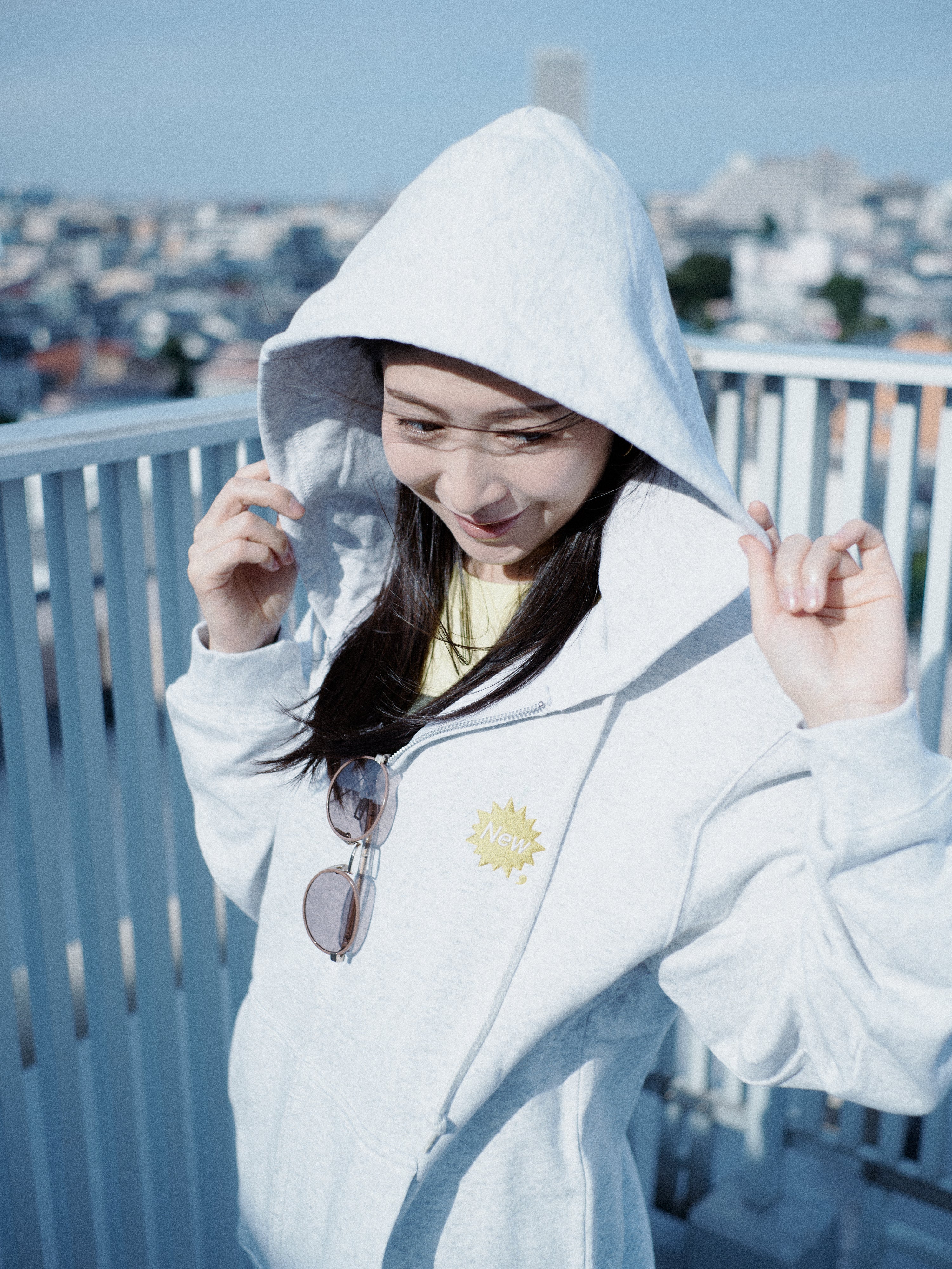 New me, — Zip-Up Hoodie (Gray)