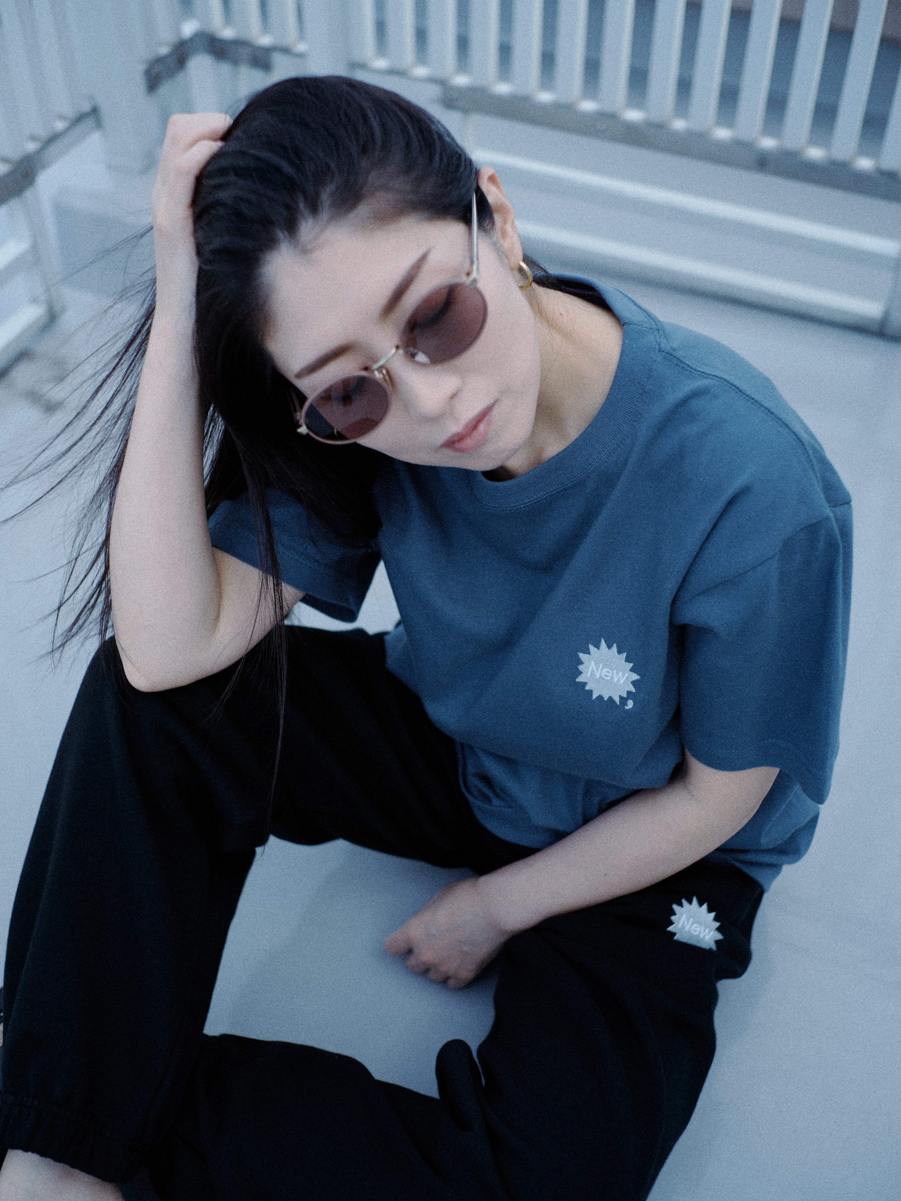 New me, — Mini Logo T-Shirt (Blue)
