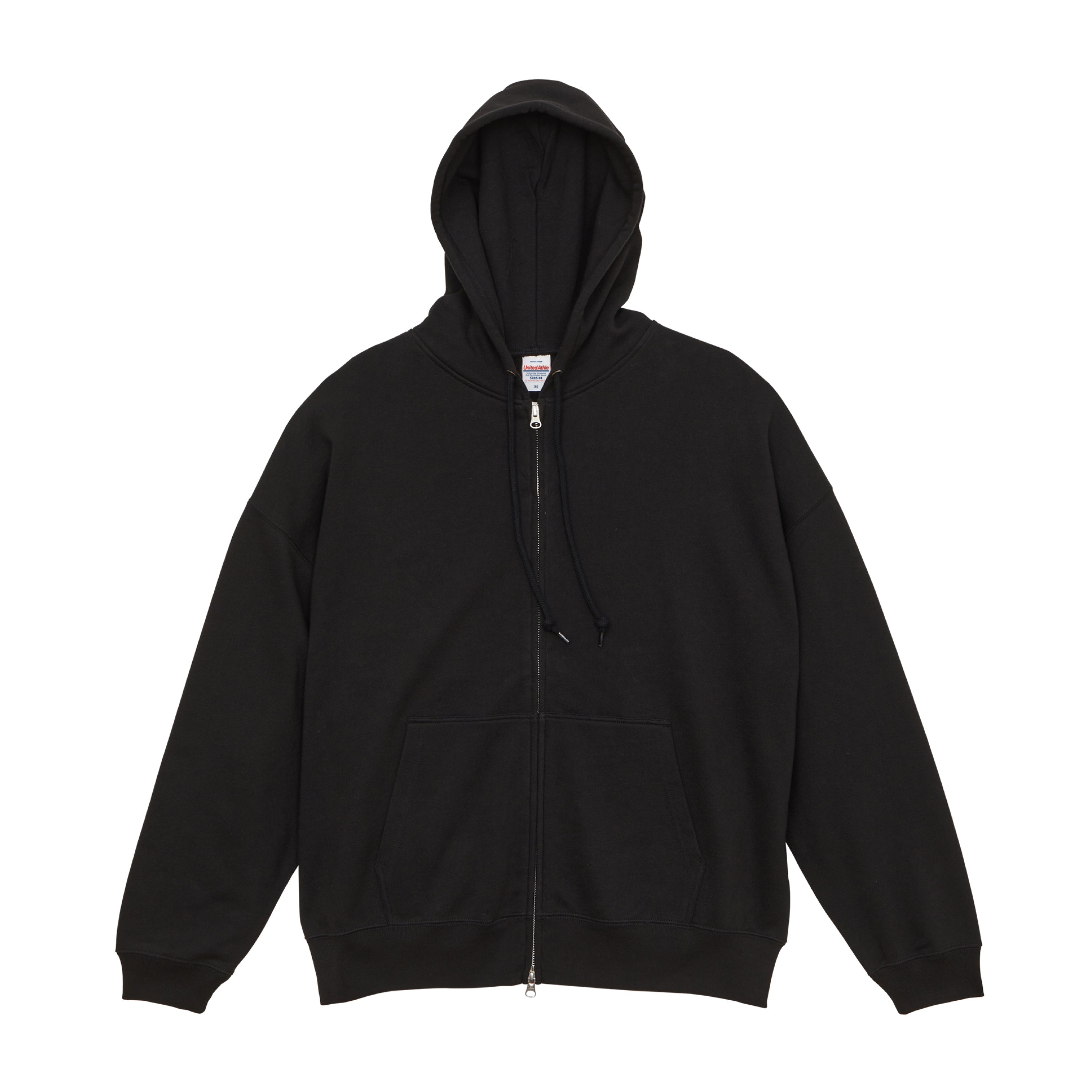 Oversized Zip-up Hoodie (Black)