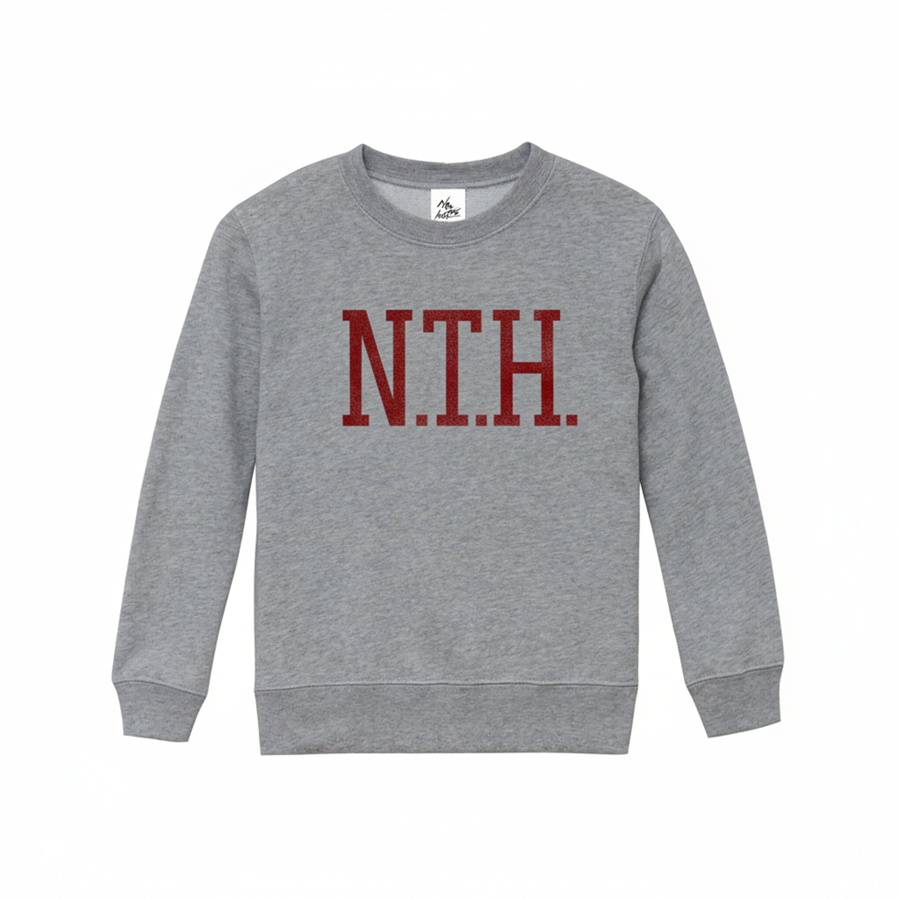 No tears here – College Sweatshirt (Gray / Red)