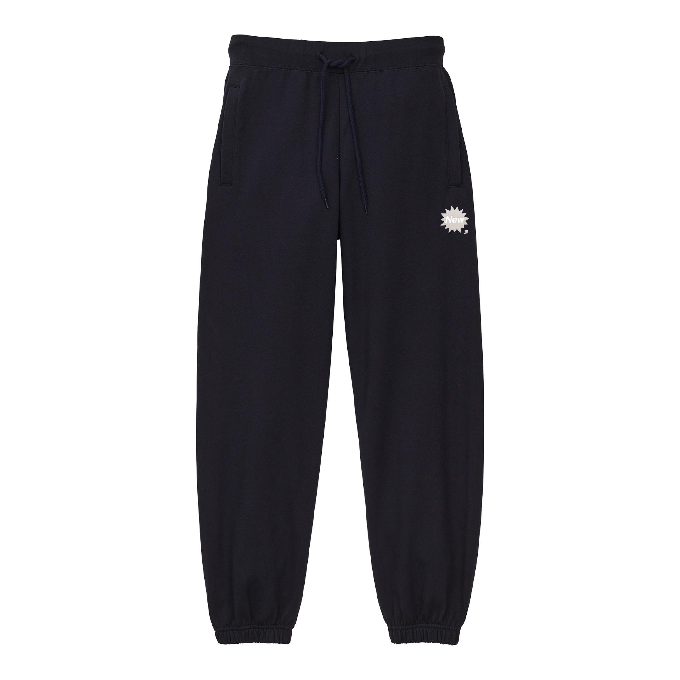 New me, — Mini Logo Sweatpants (Black)