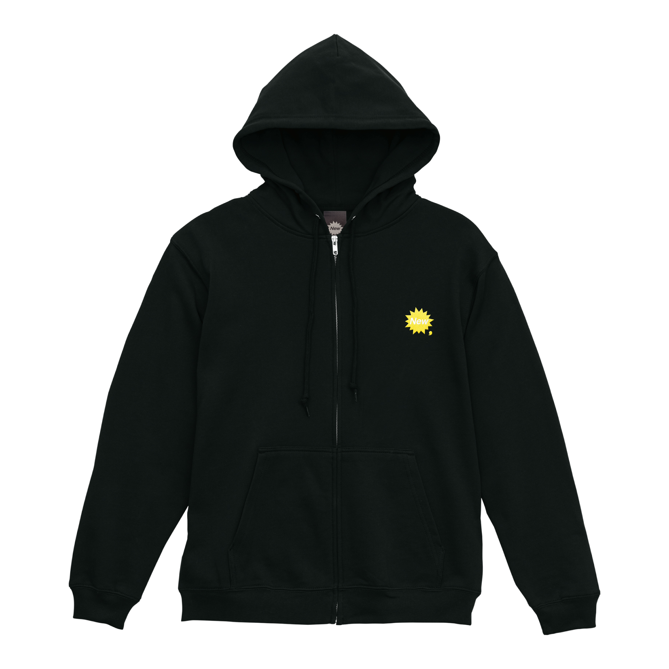 New me, — Zip-Up Hoodie (Black)